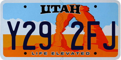 UT license plate Y292FJ