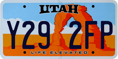 UT license plate Y292FP