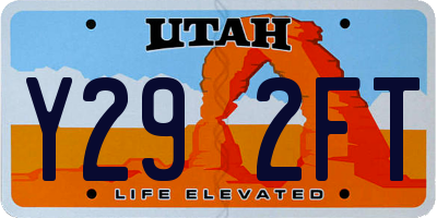 UT license plate Y292FT