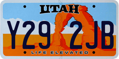 UT license plate Y292JB