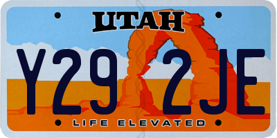 UT license plate Y292JE
