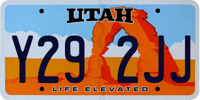 UT license plate Y292JJ