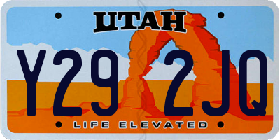 UT license plate Y292JQ