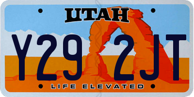 UT license plate Y292JT