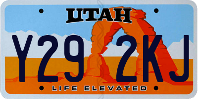 UT license plate Y292KJ