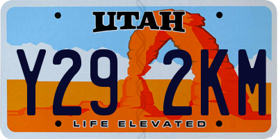 UT license plate Y292KM