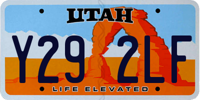 UT license plate Y292LF