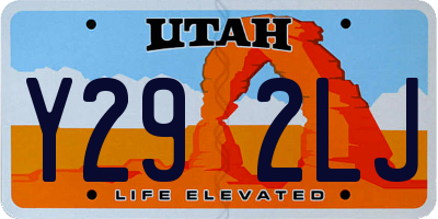 UT license plate Y292LJ