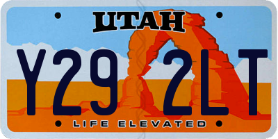 UT license plate Y292LT