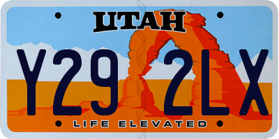 UT license plate Y292LX