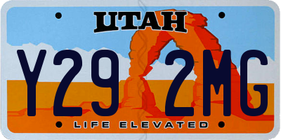 UT license plate Y292MG