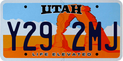 UT license plate Y292MJ