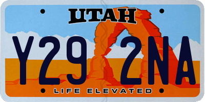 UT license plate Y292NA