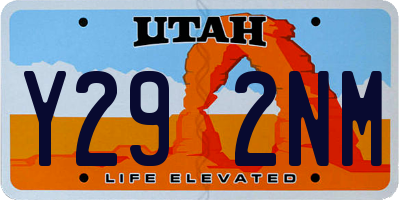 UT license plate Y292NM