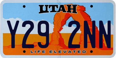 UT license plate Y292NN