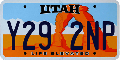 UT license plate Y292NP