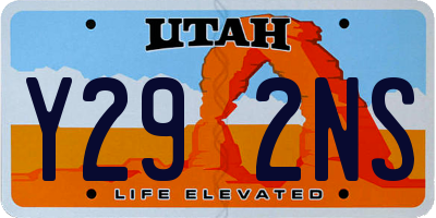 UT license plate Y292NS