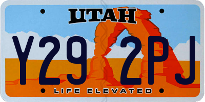 UT license plate Y292PJ