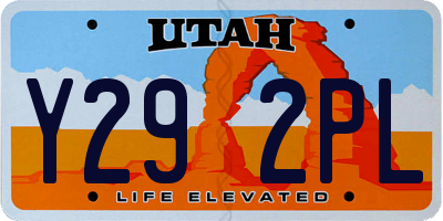 UT license plate Y292PL