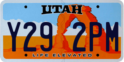 UT license plate Y292PM