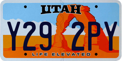 UT license plate Y292PY