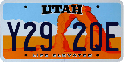 UT license plate Y292QE