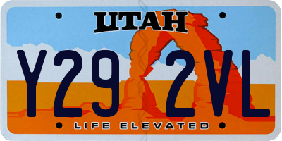 UT license plate Y292VL