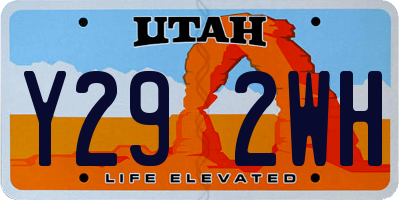 UT license plate Y292WH