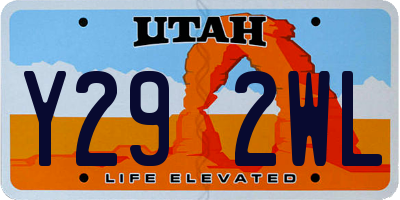 UT license plate Y292WL