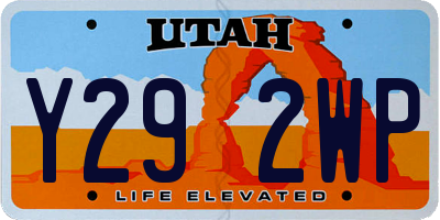 UT license plate Y292WP