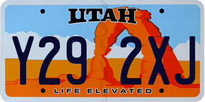 UT license plate Y292XJ