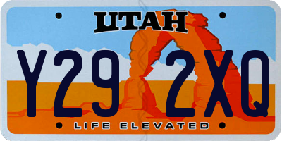 UT license plate Y292XQ