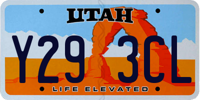UT license plate Y293CL