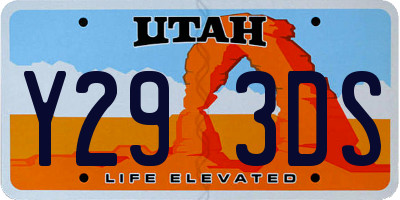UT license plate Y293DS