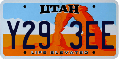 UT license plate Y293EE