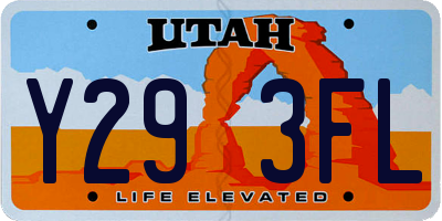UT license plate Y293FL