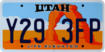 UT license plate Y293FP
