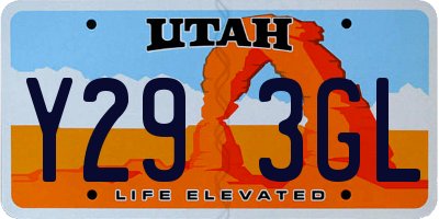 UT license plate Y293GL