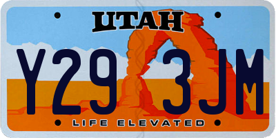 UT license plate Y293JM