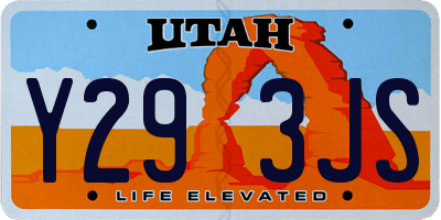 UT license plate Y293JS