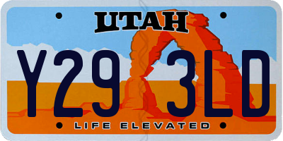 UT license plate Y293LD