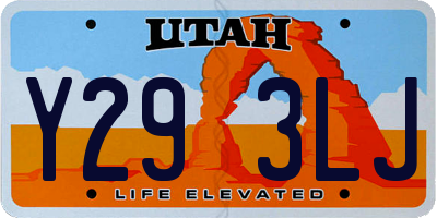 UT license plate Y293LJ