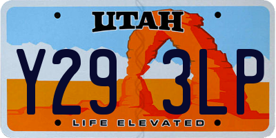 UT license plate Y293LP