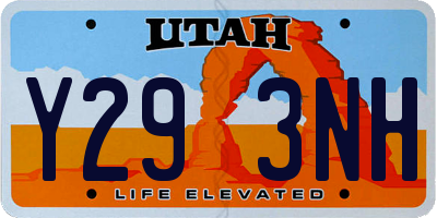 UT license plate Y293NH