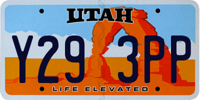 UT license plate Y293PP