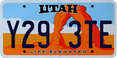 UT license plate Y293TE