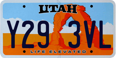 UT license plate Y293VL