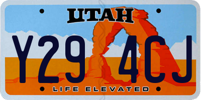 UT license plate Y294CJ