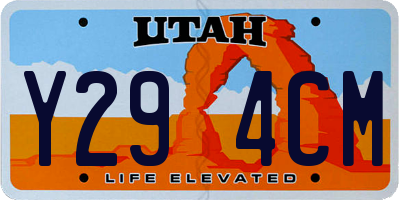 UT license plate Y294CM