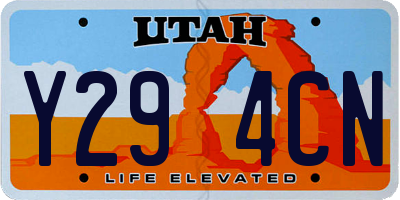 UT license plate Y294CN